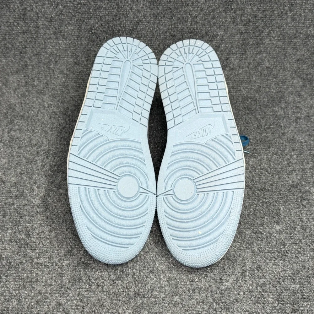 Jordan 1 Low Shoes Men's 9 Industrial Blue‎ White Retro Athletic Sneakers